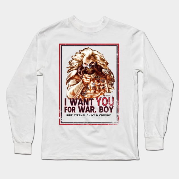 I Want YOU for WAR, BOY Long Sleeve T-Shirt by grungethemovie